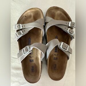 Womens Birkenstock Franca sandals color Dove Gray Size 39